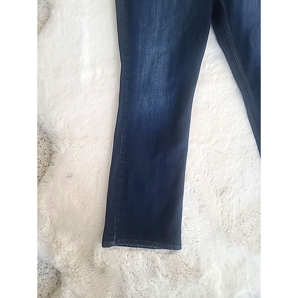 Lee Regular Fit Straight Leg Women's Jeans Size 20M Blue Stretch Dark Wash - Picture 2 of 14